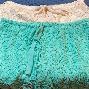 Super cute Lacey shorts!